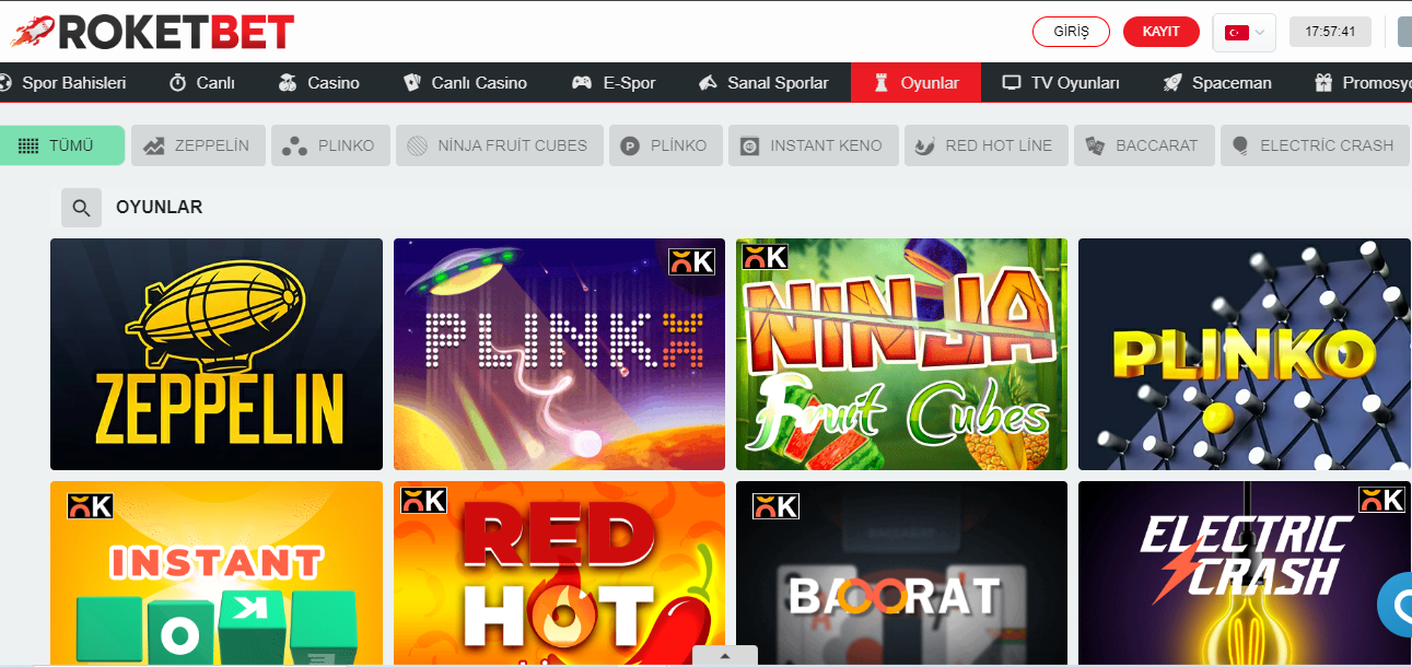 Roketbet Oyunları