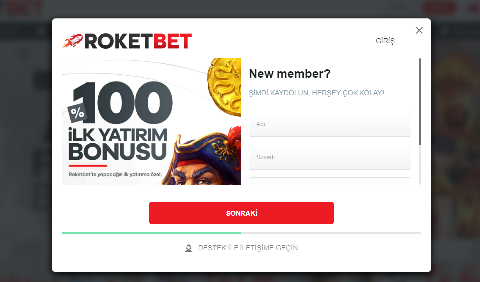 Roketbet Üyelik