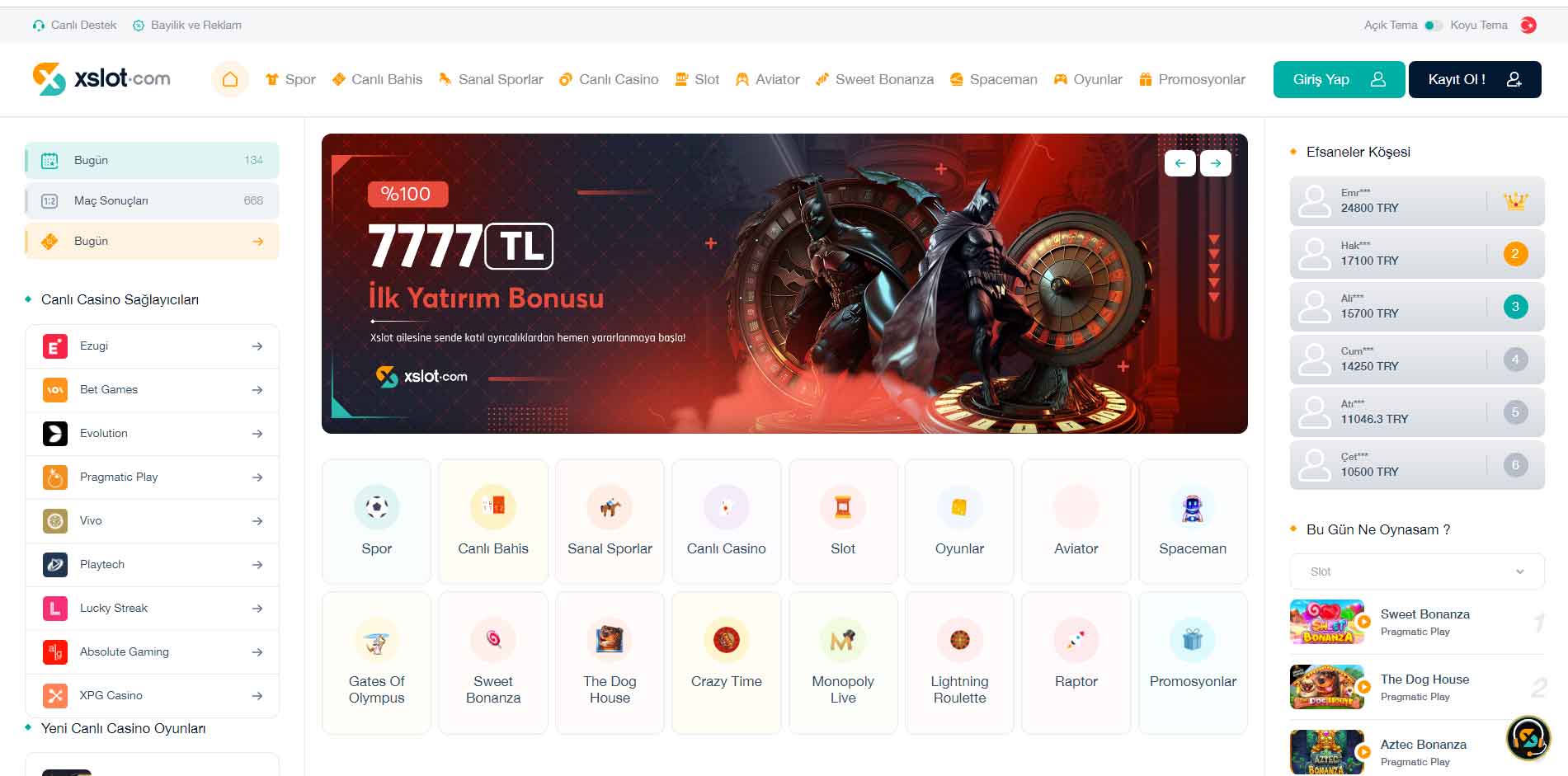 Xslot Genel Bakış